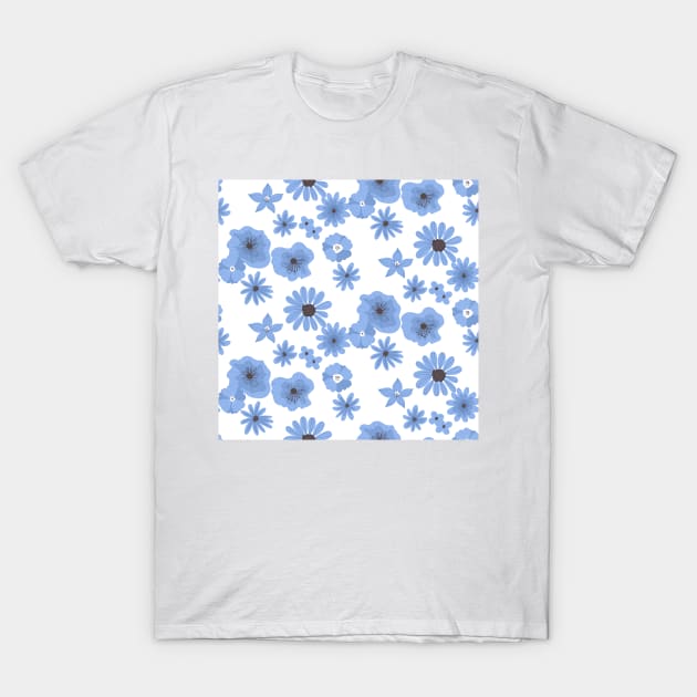 Hand drawn floral pattern T-Shirt by katerinamk